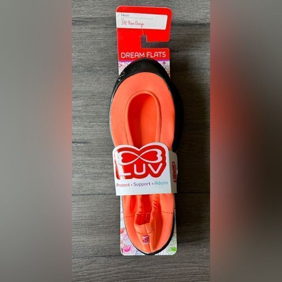 Luv Footwear Women’s Dream Flats, Color Orange, New in Package, Supportive - Picture 4 of 9